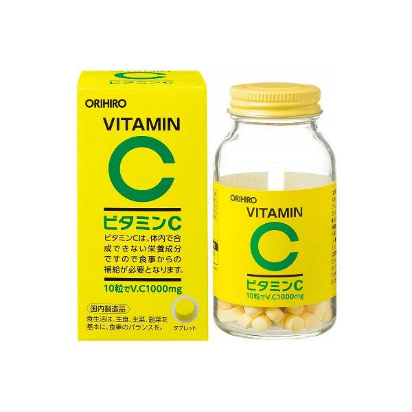 Viên uống Vitamin C Orihiro dạng chai 300 viên - Hàng Nhật nội địa