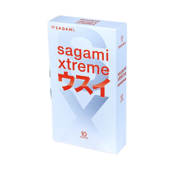 Bao cao su Sagami Xtreme Superthin 0.04mm- 10 chiếc - Hàng Nhật nội địa