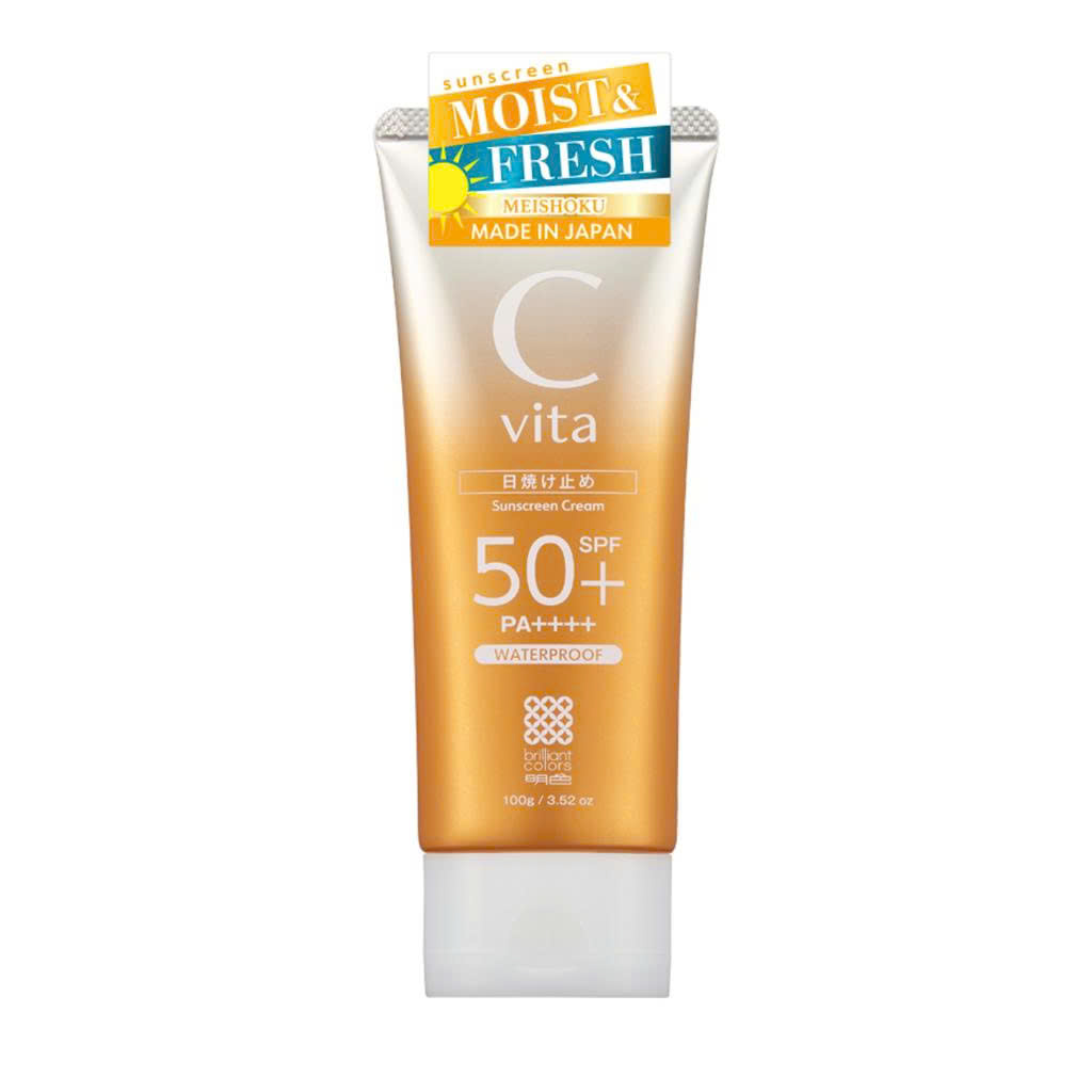 Kem chống nắng Meishoku C Vita Suncream 100g - Hàng Nhật nội địa