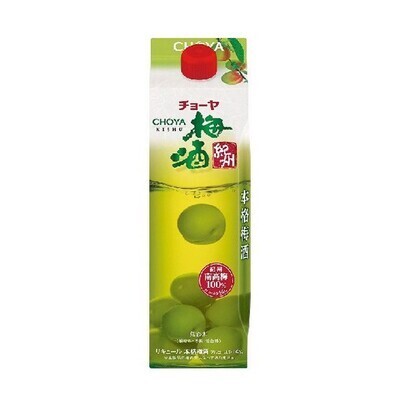 Rượu mơ Choya Umeshu kishu 1000ml hộp giấy- Hàng Nhật nội địa