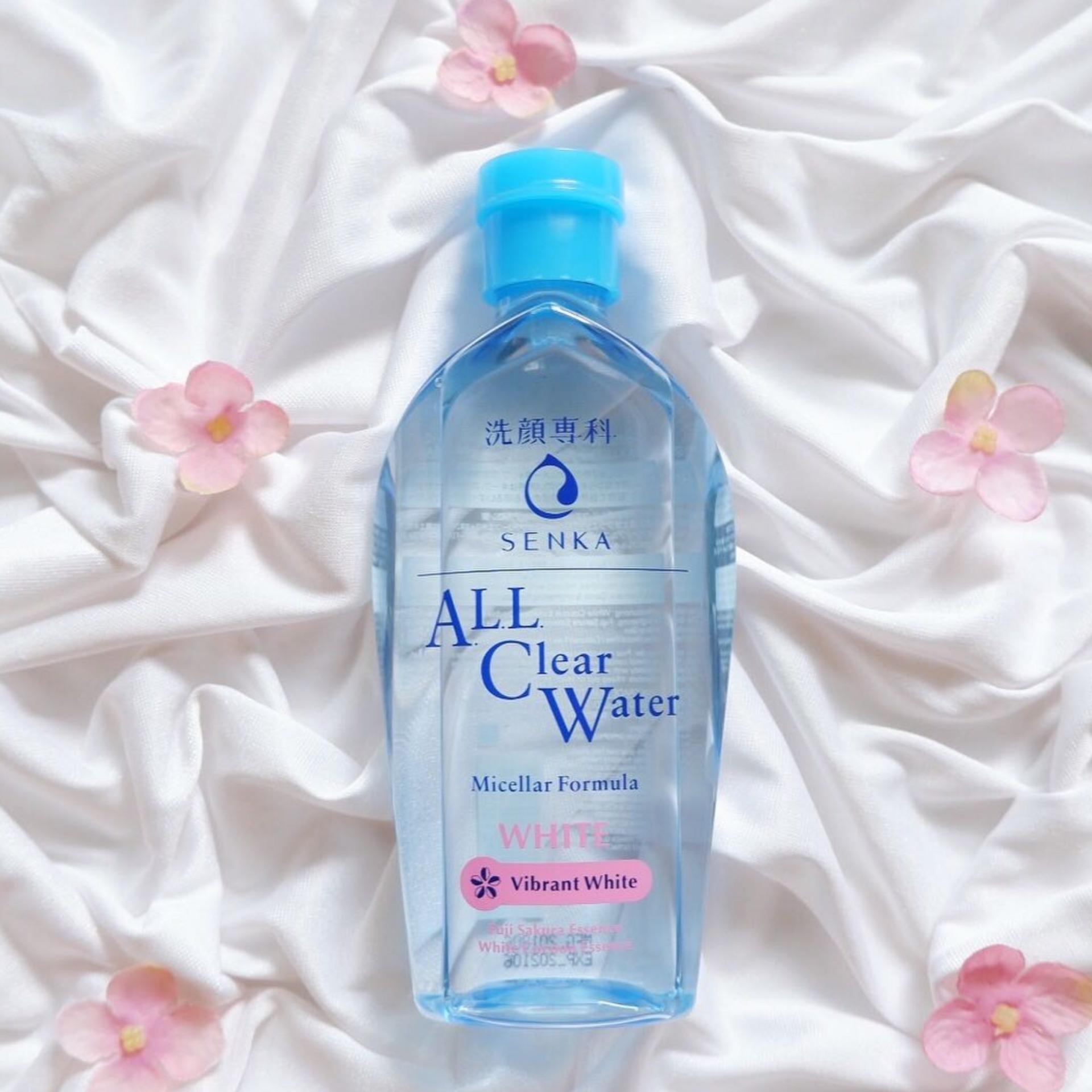 Nước Tẩy Trang Senka Cấp Ẩm, Dưỡng Sáng Da 230ml All Clear Water Micellar Formula White