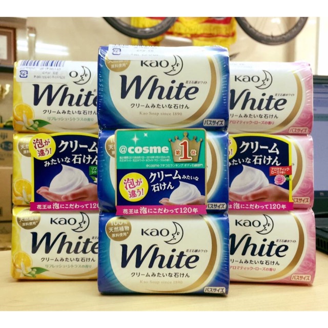 Xà bông white hương hoa ly 130g