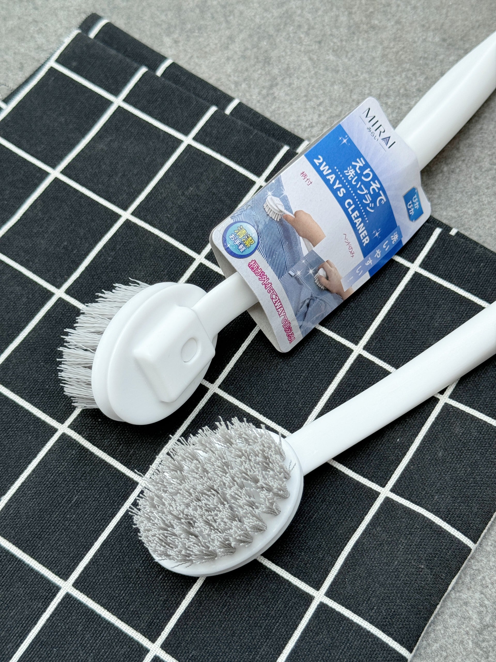 Bàn chải chà cổ áo, tay áo dáng dài có thể tháo rời MIRAI - Hàng Nhật nội địa