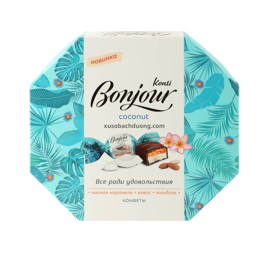 Kẹo Dừa Bonjour Konti hộp 150g - Hàng Nhật nội địa