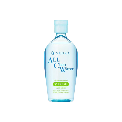 Nước tẩy trang Senka không cồn Fresh Anti Shine 400ml xanh lá ( da dầu) - Hàng Nhật nội địa
