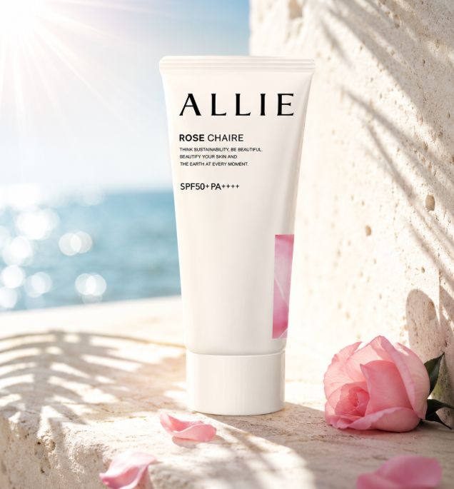 Kem Chống Nắng Nâng Tông Hương Hoa Hồng Kanebo Allie Rose Chaire 60g- Hàng Nhật nội điạ
