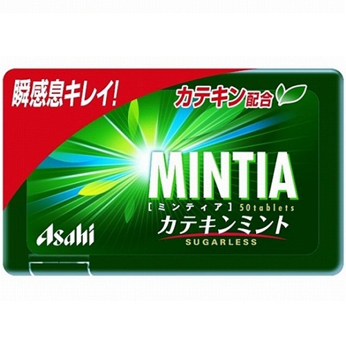 Viên ngậm Mintia catechin bạc hà trà xanh khủ mùi 50 Viên ASAHI
