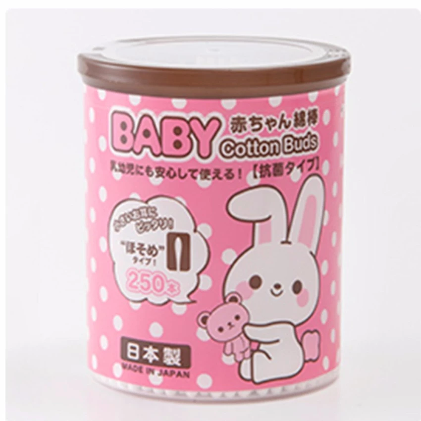 Set 250 bông ngoáy tai kháng khuẩn cao cấp cho bé- Hàng Nhật nội địa