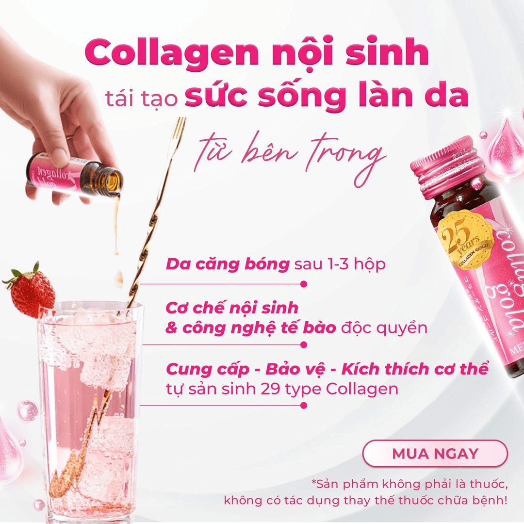 Menard Collagen hỗ trợ tăng độ ẩm da và đàn hồi (30ml x 10 lọ) - Hàng Nhật Nội Địa