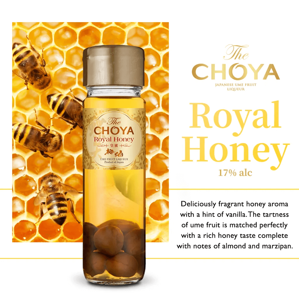 Rượu mơ mật ong cao cấp The Choya Royal Honey 700ml 17% - Hàng Nhật nội địa