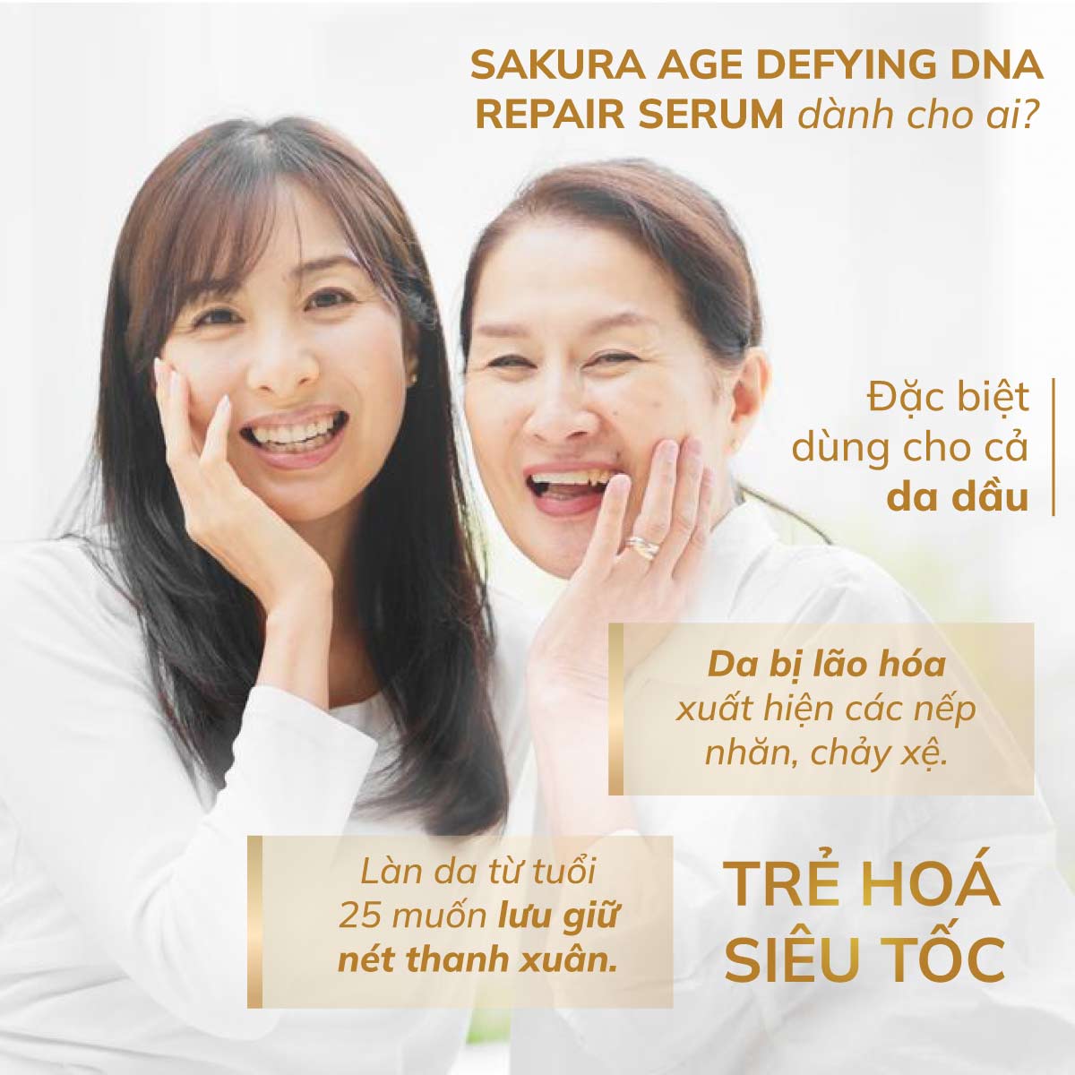 Serum dưỡng da, chống lão hóa SAKURA Age Defying DNA Repair Serum 40 viên