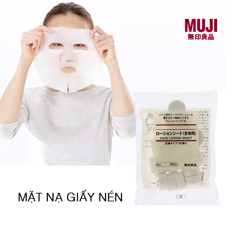 Mặt nạ giấy MUJI 20PCS - Hàng Nhật nội địa