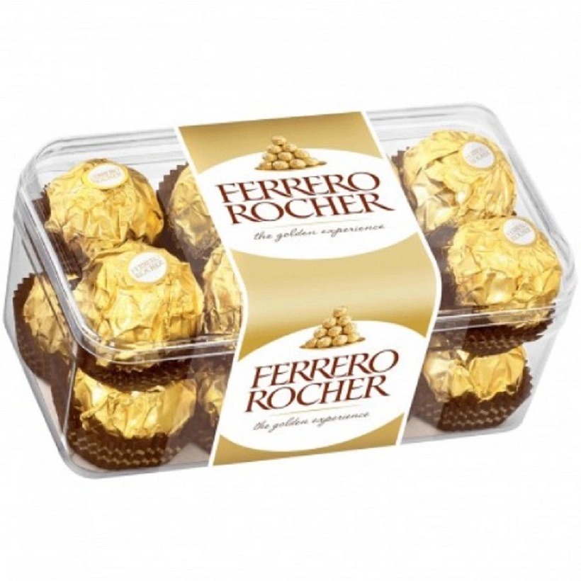 Sô cô la (Chocolate) nhân hạt dẻ Ferrero Rocher 200g (16 viên) - Hàng Nhật nội địa