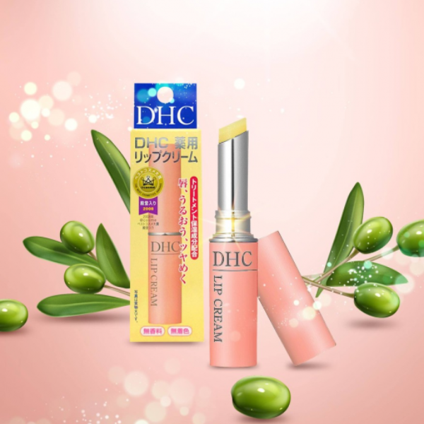Son dưỡng môi DHC lip cream chiết xuất Oliu giảm thâm không màu- Hàng Nhật nội địa