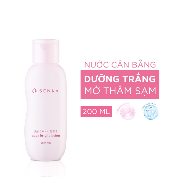 Nước Cân Bằng Senka Dưỡng Sáng, Mờ Thâm Sạm 200ml - Hàng Nhật nội địa