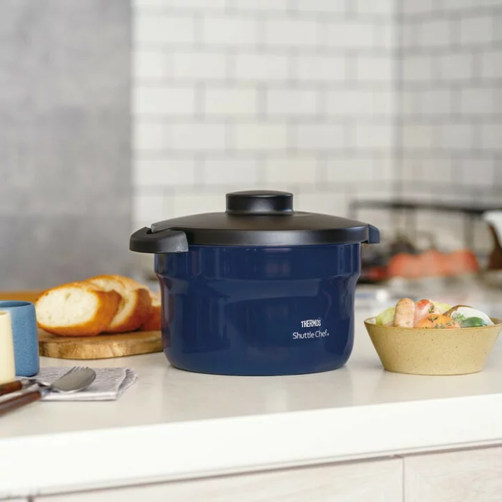 Thermos - Nồi ủ chân không KBJ-3002 màu xanh navy 3 lít - Hàng Nhật nội địa