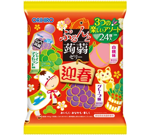 Orihiro Thạch trái cây tổng hợp (Phiên bản Tết) - Hàng Nhật nội địa