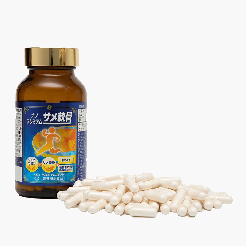 Viên Uống Bổ Xương Khớp Chiết Xuất Sụn Cá Mập Nano Premium Shark Cartilage Nichiei Bussan 150 viên - Hàng Nhật chính hãng
