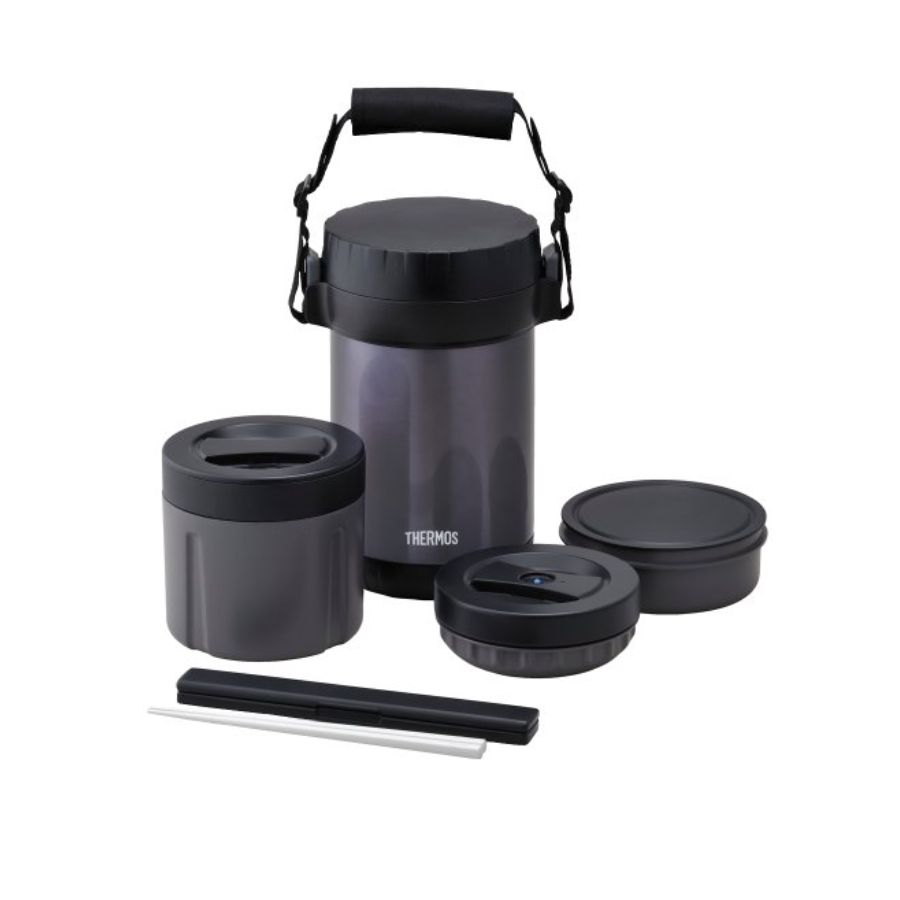 Hộp cơm giữ nhiệt 3 ngăn Thermos JBG - Hàng Nhật nội địa