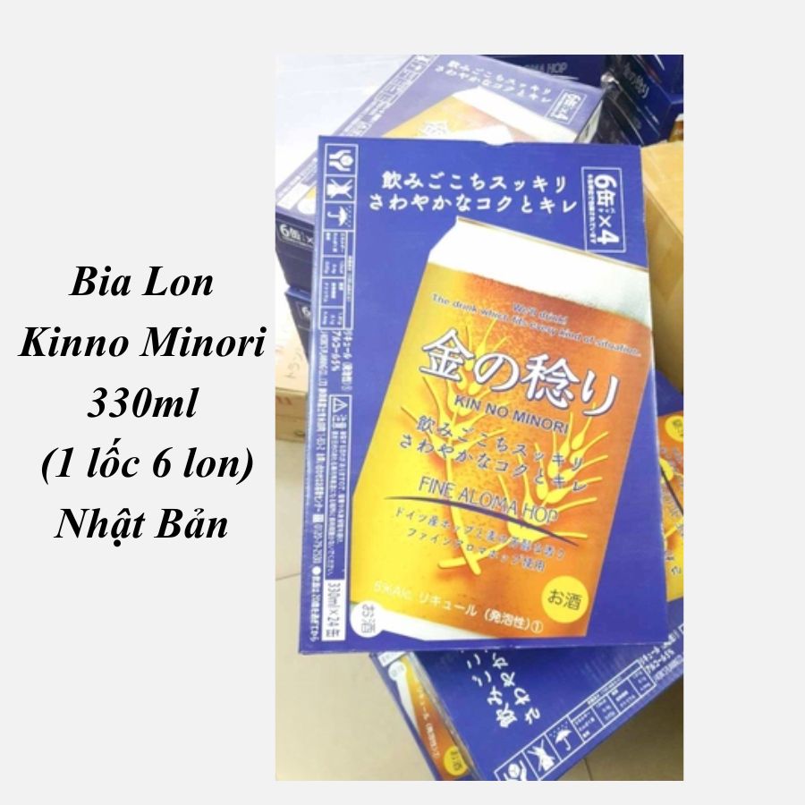 Bia Lon Kinno Minori 330ml ( thùng/24lon) - Hàng Nhật nội địa