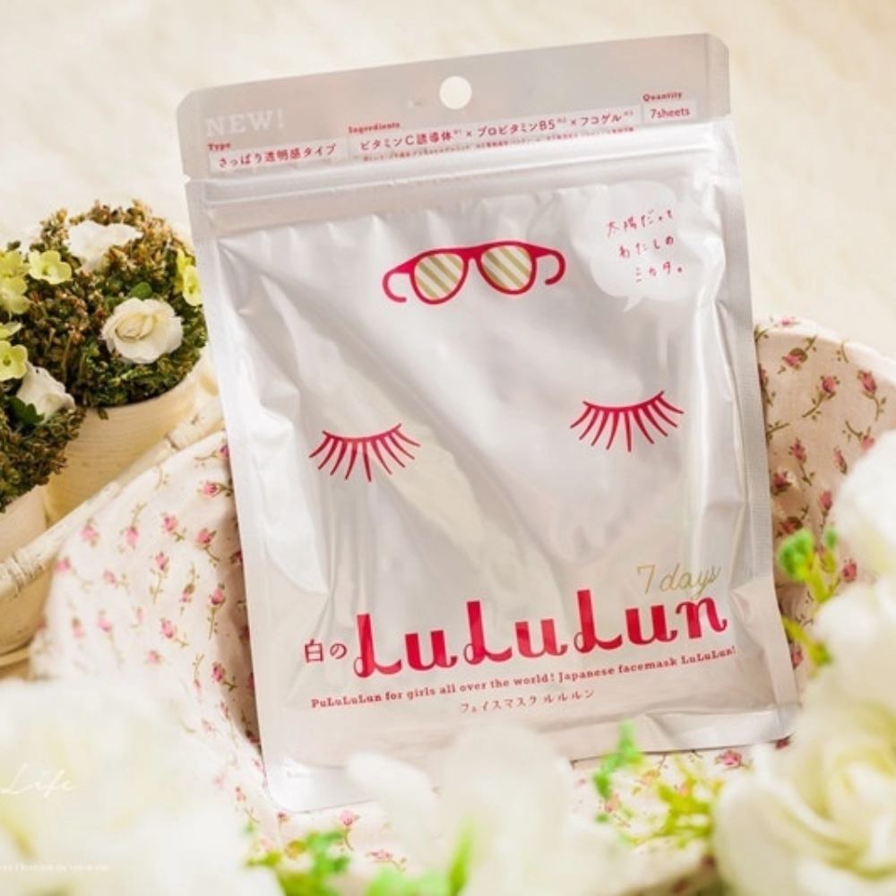Mặt nạ giấy dưỡng trắng da lululun brightening face mask 7 days - Hàng Nhật nội địa