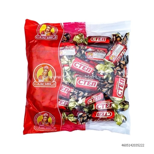 (Nga) Kẹo Cten đỏ Socola Hạnh Nhân 500g