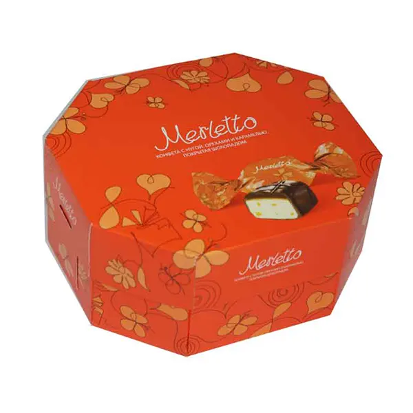 Kẹo socola Merletto vị hạt hộp 150g - Xuất xứ: Nga