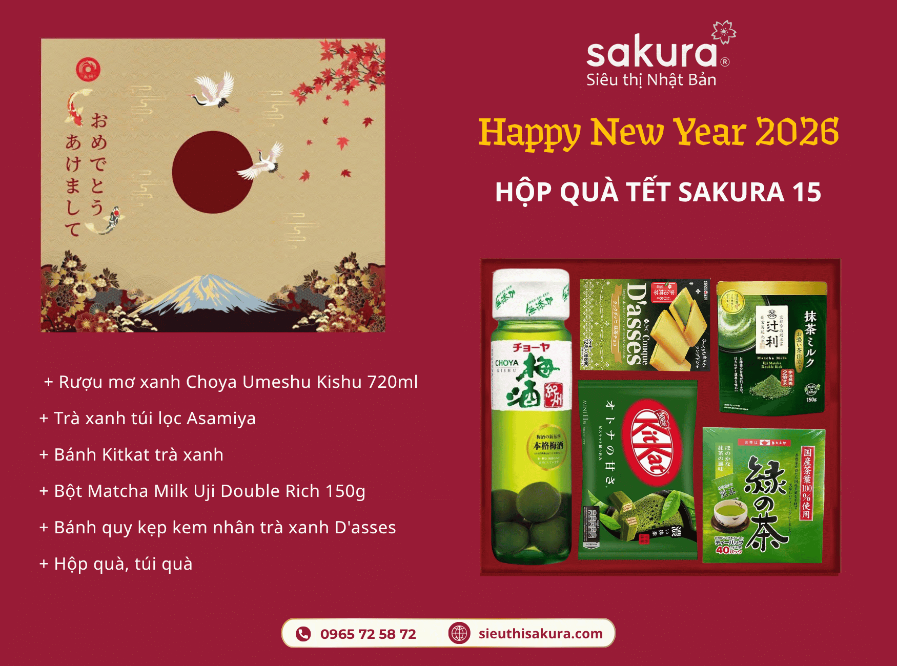 HỘP QUÀ TẾT NHẬT BẢN 2026 – SAKURA 15