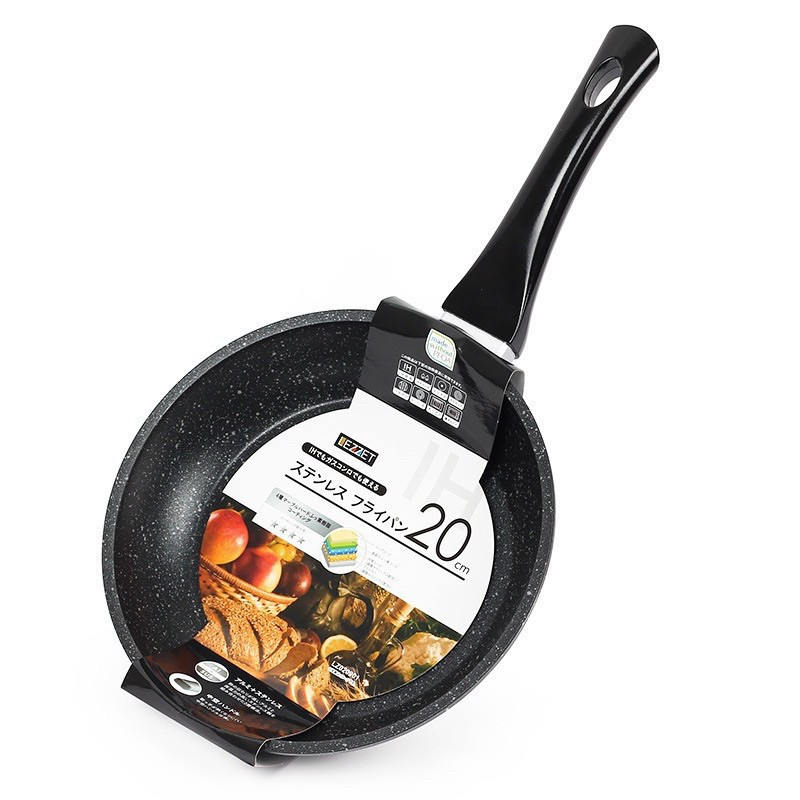 Chảo đá hoa cương đáy từ sâu lòng cao cấp LEZZET 20cm - Hàng Nhật nội địa