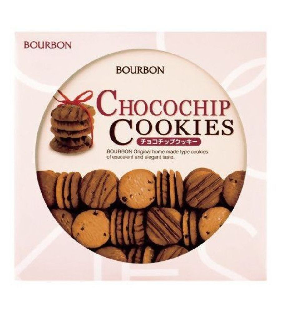Bánh quy Chocochip Bourbon hộp thiếc cao cấp 318g - Hàng Nhật nội địa
