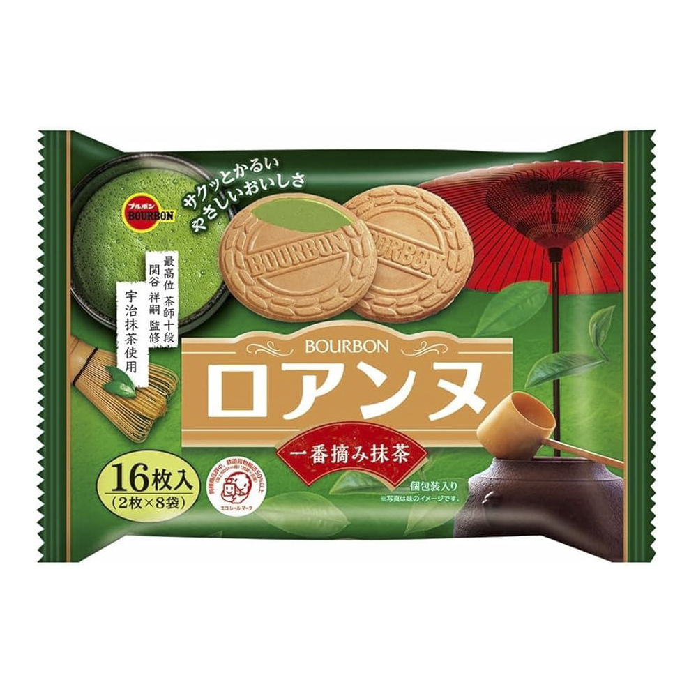 Bánh quy bourbon vị matcha 16 miếng - Hàng Nhật nội địa