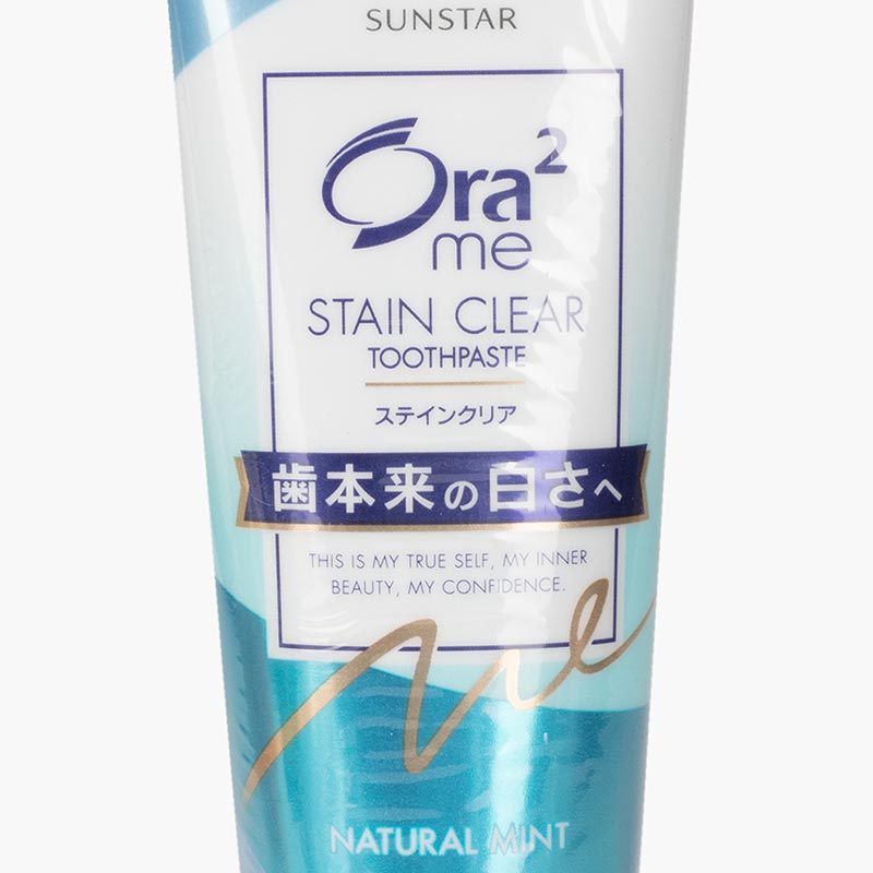 Kem đánh răng Ora2 me Stain Clear A2 140g ( hương bạc hà tự nhiên) - Hàng Nhật nội địa