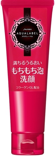 Sữa Rửa Mặt Shiseido Aqualabel Màu Đỏ Dưỡng Ẩm Trắng Da 130g- Hàng Nhật Nội Địa