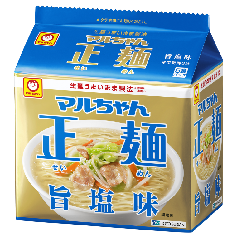 Mì tươi không chiên Toyo Suisan vị soup thịt lợn và gà 5 gói - Hàng Nhật nội địa