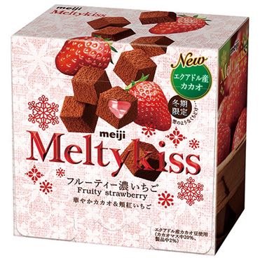 Socola Meiji Meltykiss Fruity Strawberry 60g (dâu tây) - Hàng Nhật nội địa