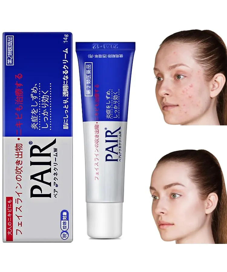 Kem Chấm Giảm Mụn Trứng Cá, Mụn Bọc Pair Acne W Cream 24g - Hàng Nhật chính hãng