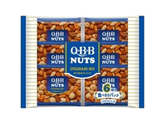 Đậu phộng hạt mix QBB túi 6 gói 108g - Hàng Nhật nội địa