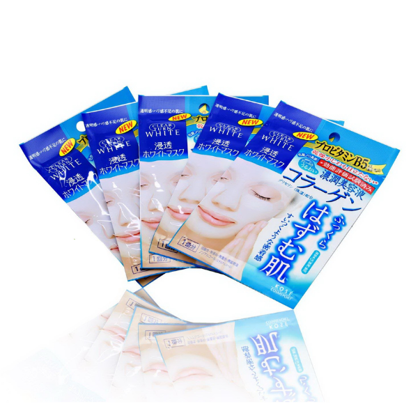 Mặt nạ Collagen Clear Turn White Kose - Hàng Nhật nội địa