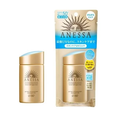 Sữa chống nắng Anessa Perfect UV Sunscreen Mild Milk SPF50+/PA++++ 60ml - Hàng Nhật nội địa