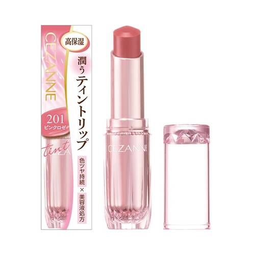 Son Tint bóng Cezanne màu 201 ( Hồng tự nhiên) - Hàng Nhật chính hãng
