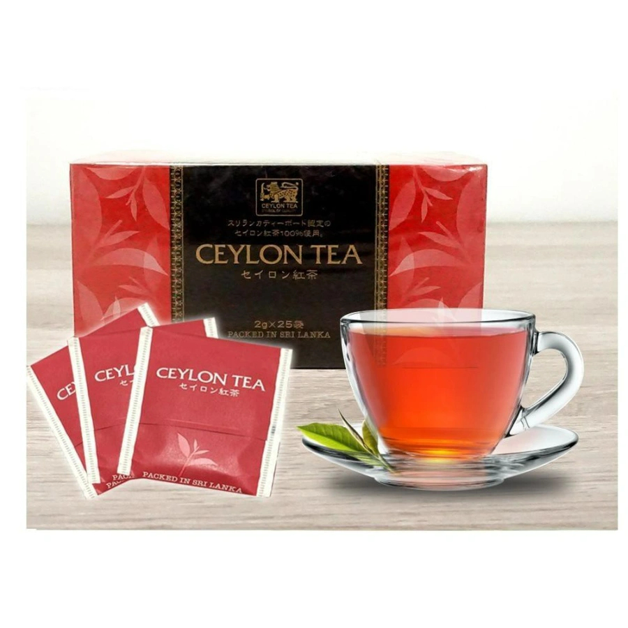 Hồng trà túi lọc Ceylon Tea - Hộp 25 gói x 2g- Hàng Nhật nội địa