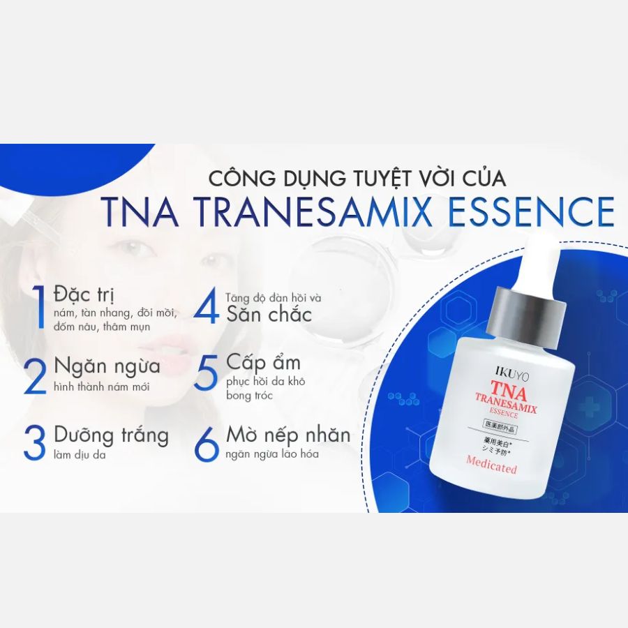 Serum trị Nám, Tàn nhang TNA Tranesamix lọ 30g- Hàng Nhật nội địa