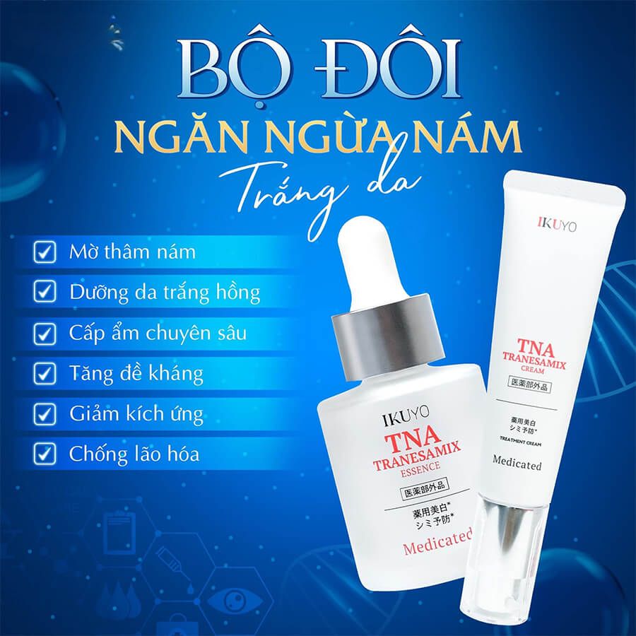 Serum trị Nám, Tàn nhang TNA Tranesamix lọ 30g- Hàng Nhật nội địa