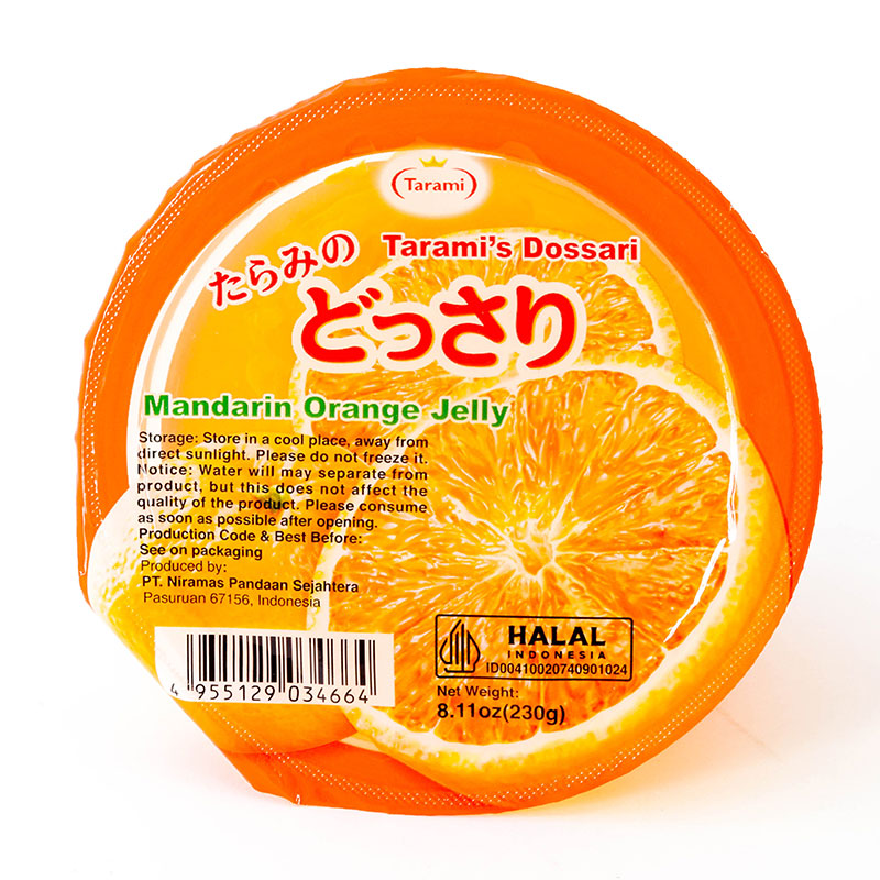 Thạch hủ Tarami Dossari vị quýt Nhật Mikan 230g - Hàng Nhật nội địa