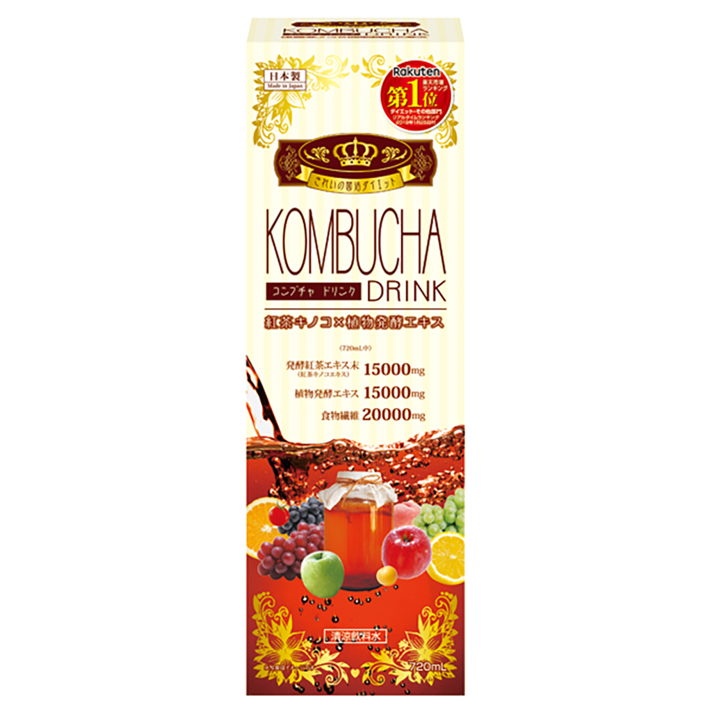 Nước Uống Kombucha Lên Men Detox Đẹp Da Yuwa 720ml - Hàng Nhật nội địa