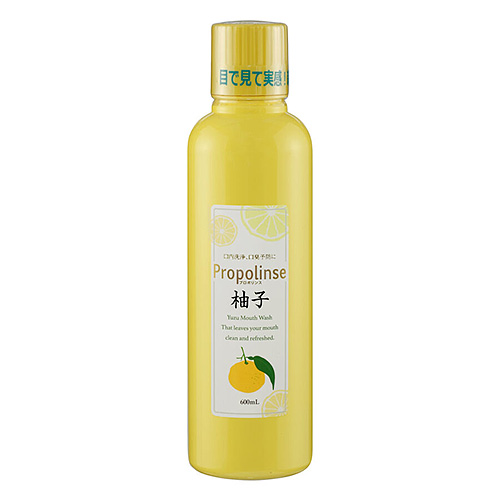 Nước súc miệng Propolinse hương Chanh tẩy cặn vôi 600ml (Mẫu mới) - hàng Nhật nội địa