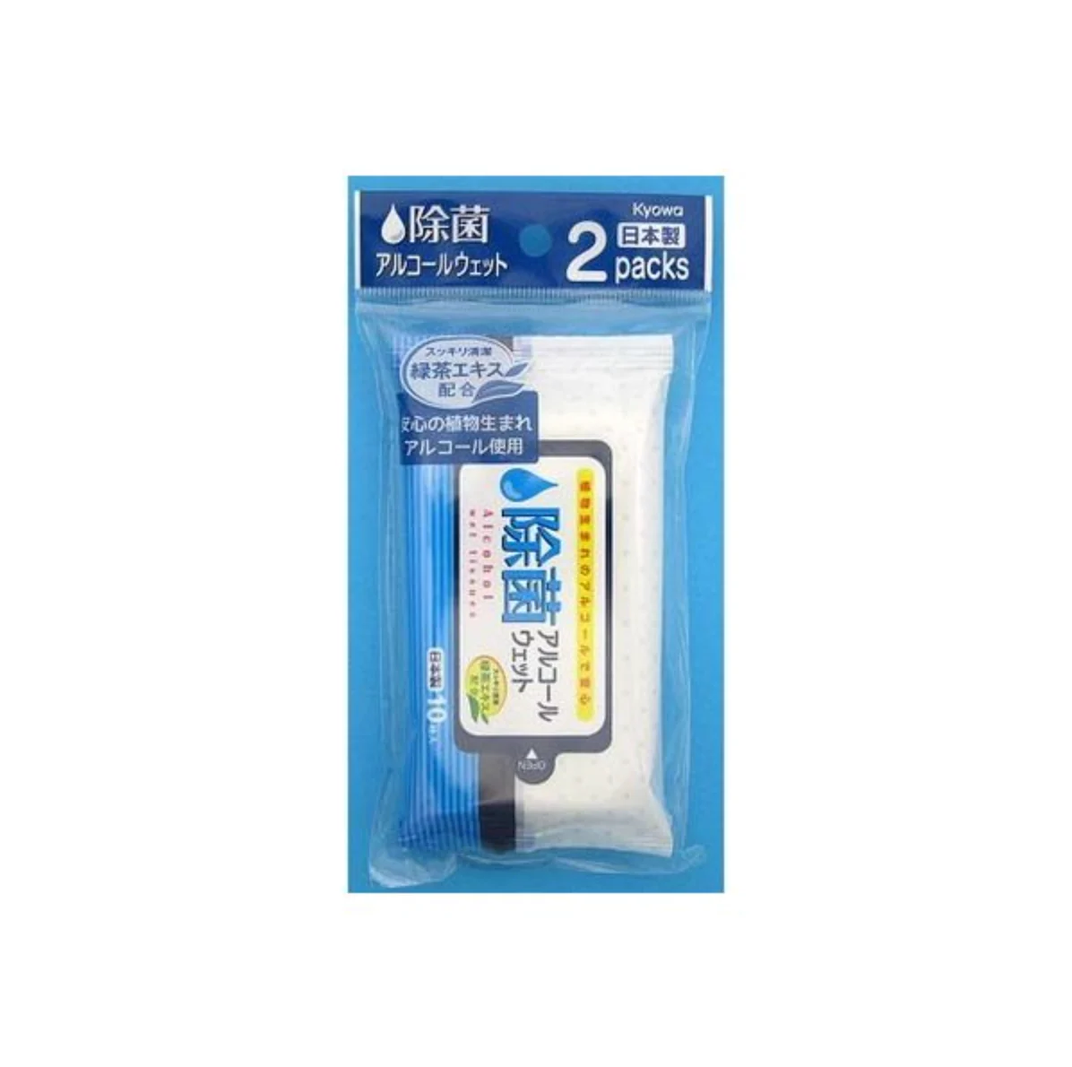 Set 2 gói khăn ướt sát khuẩn Kyowa (20 tờ size trung) - Hàng Nhật nội địa