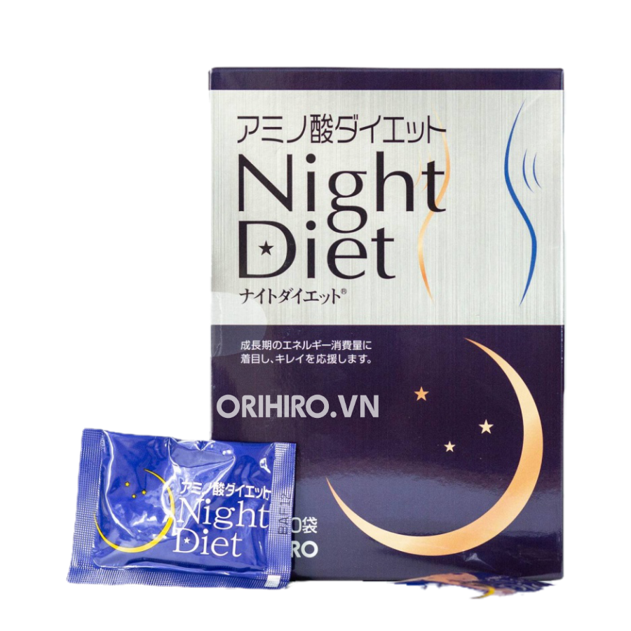 Viên uống giảm cân Night Diet Orihiro hộp 60 gói - Hàng Nhật nội địa