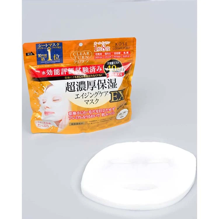 Mặt nạ dưỡng ẩm và ngăn ngừa lão hóa da Ex Clear Turn (40 miếng) - Hàng Nhật chính hãng