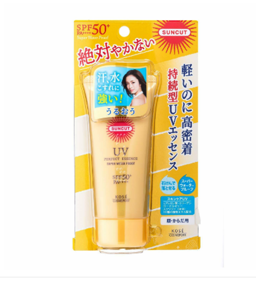 Kem chống nắng Kose Suncut Super Waterproof UV Essence SPF50+ PA++++ 60ml - Hàng Nhật nội địa
